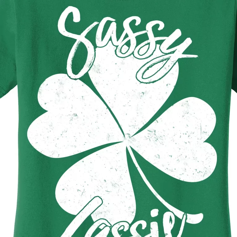 Sassy Lassie Irish Clover St. Patrick's Day Women's T-Shirt