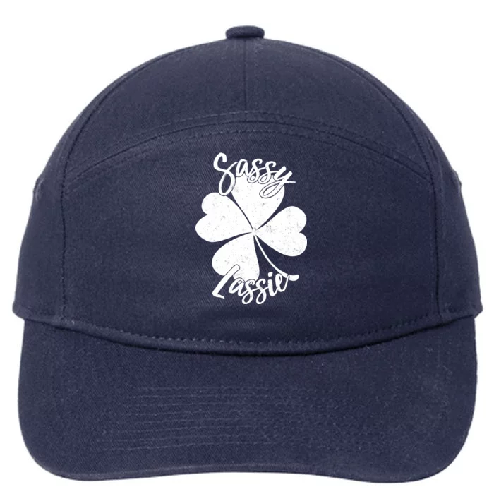 Sassy Lassie Irish Clover St. Patrick's Day 7-Panel Snapback Hat