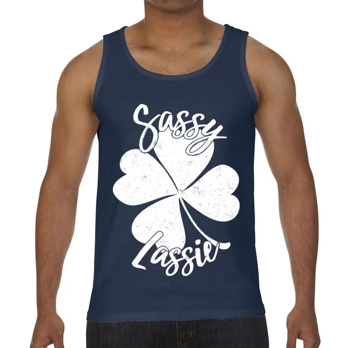 Sassy Lassie Irish Clover St. Patrick's Day Comfort Colors® Tank Top