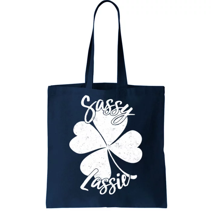 Sassy Lassie Irish Clover St. Patrick's Day Tote Bag