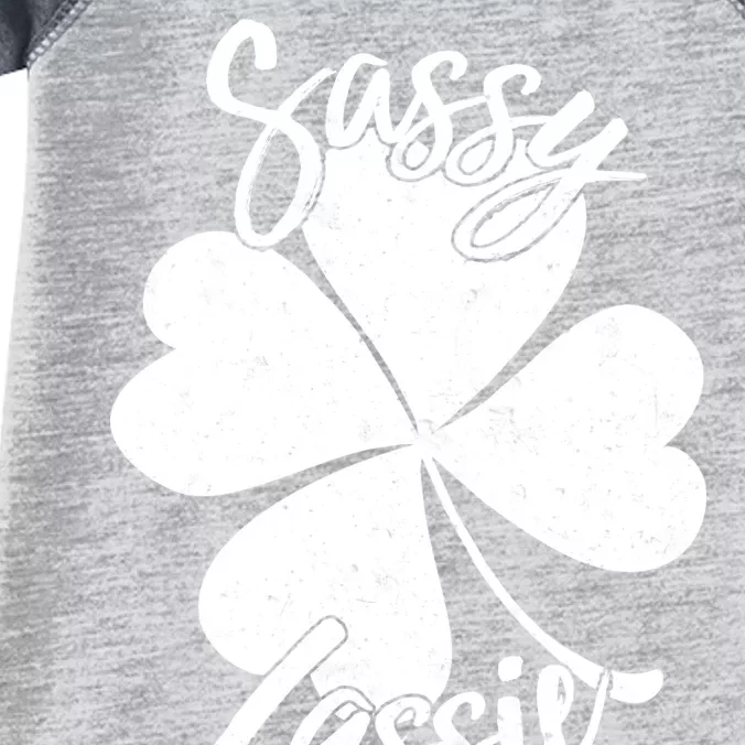 Sassy Lassie Irish Clover St. Patrick's Day Infant Baby Jersey Bodysuit