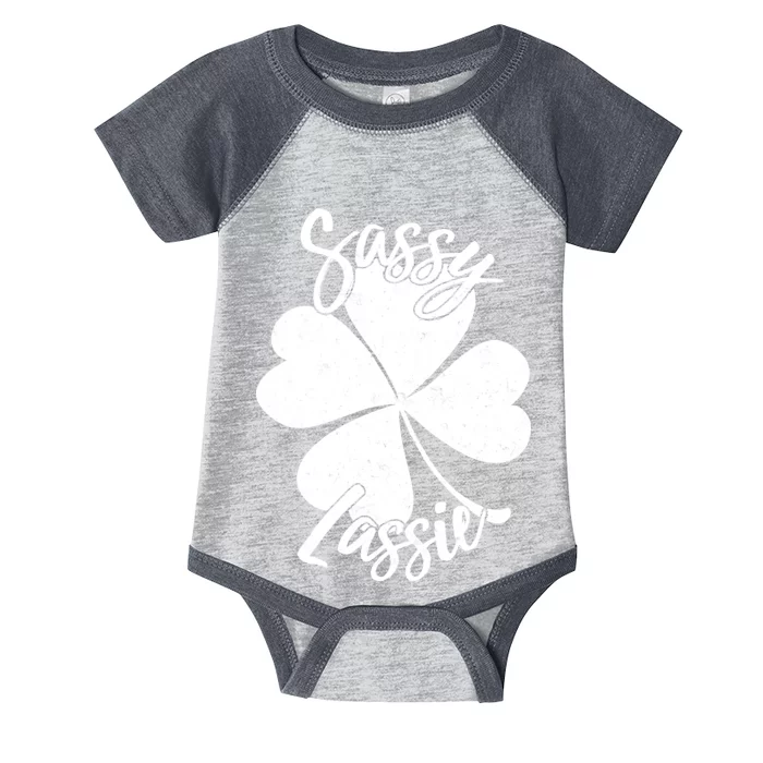 Sassy Lassie Irish Clover St. Patrick's Day Infant Baby Jersey Bodysuit