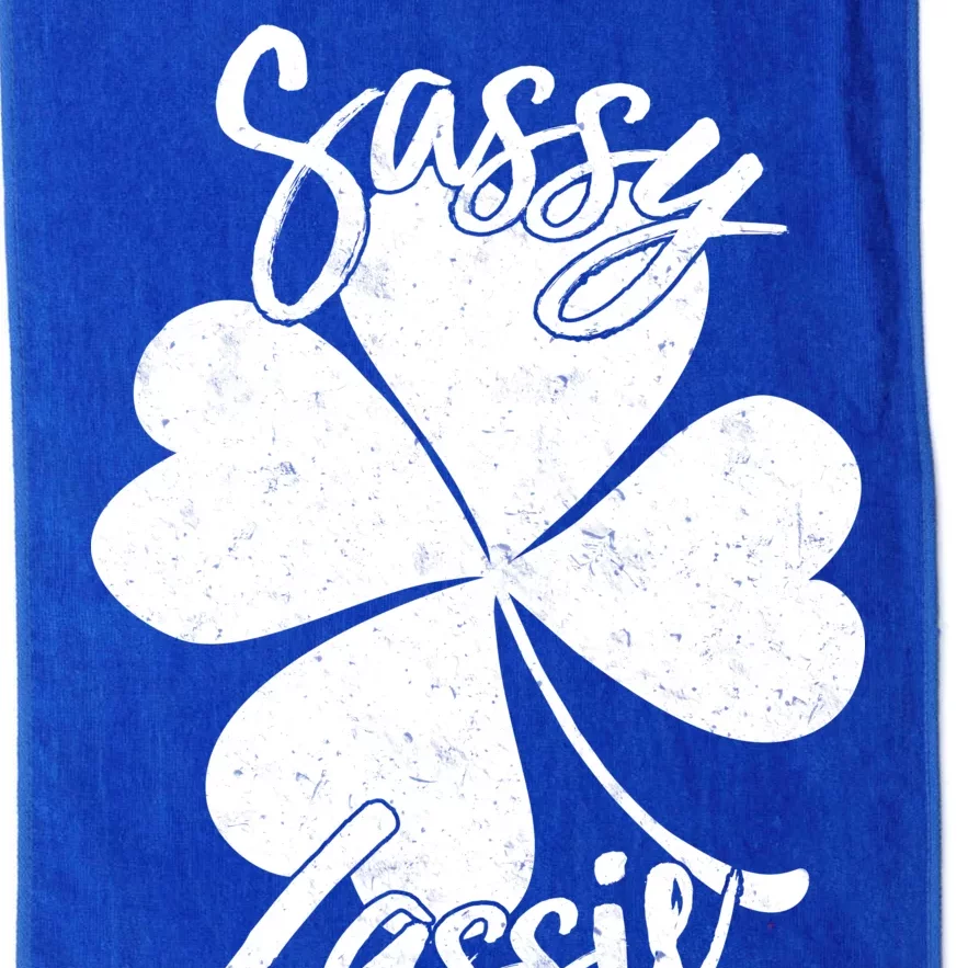 Sassy Lassie Irish Clover St. Patrick's Day Platinum Collection Golf Towel