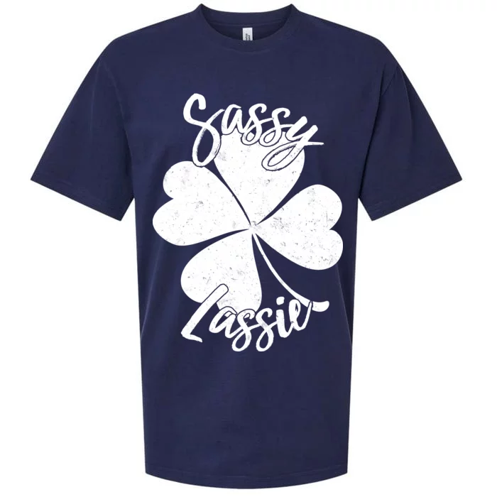 Sassy Lassie Irish Clover St. Patrick's Day Sueded Cloud Jersey T-Shirt