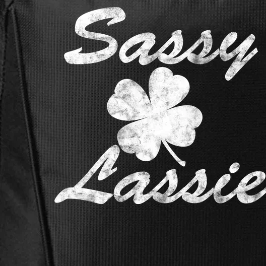 Sassy Lassy Irish Clover St. Patricks Day City Backpack