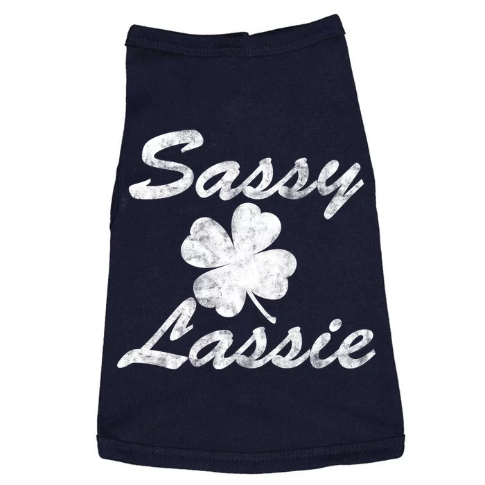 Sassy Lassy Irish Clover St. Patricks Day Doggie Tank