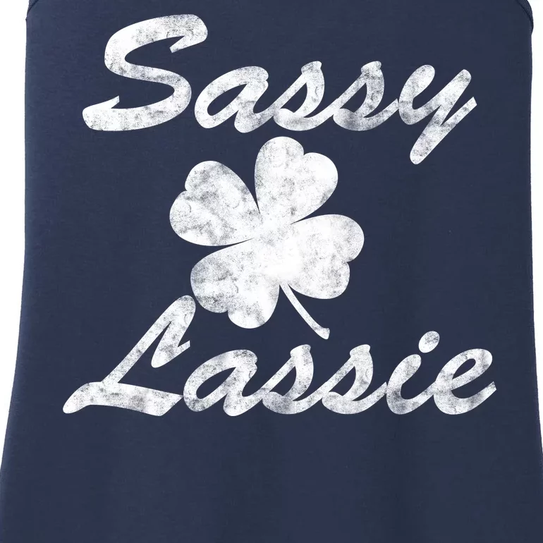 Sassy Lassy Irish Clover St. Patricks Day Ladies Essential Tank