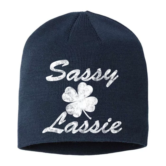 Sassy Lassy Irish Clover St. Patricks Day 8 1/2in Sustainable Knit Beanie