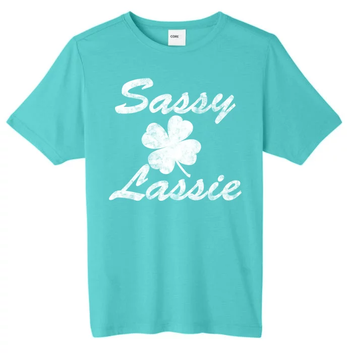 Sassy Lassy Irish Clover St. Patricks Day ChromaSoft Performance T-Shirt