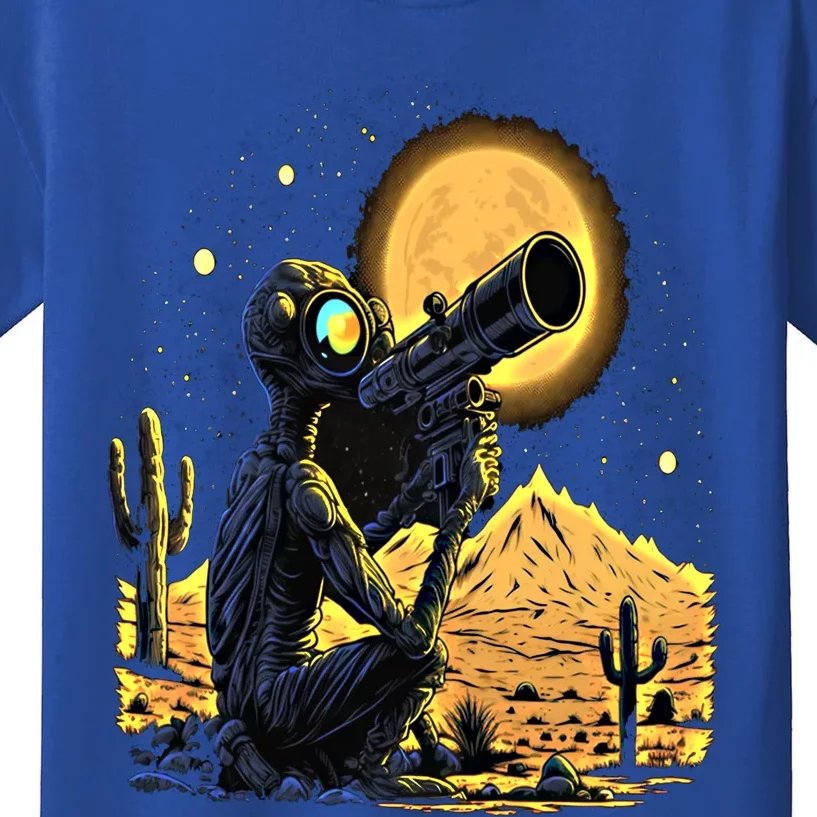 Space Alien Telescope Planets Astronomy Space Meaningful Gift Kids T-Shirt