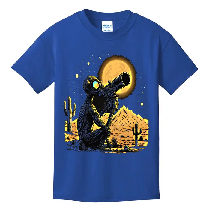 Space Alien Telescope Planets Astronomy Space Meaningful Gift Kids T-Shirt