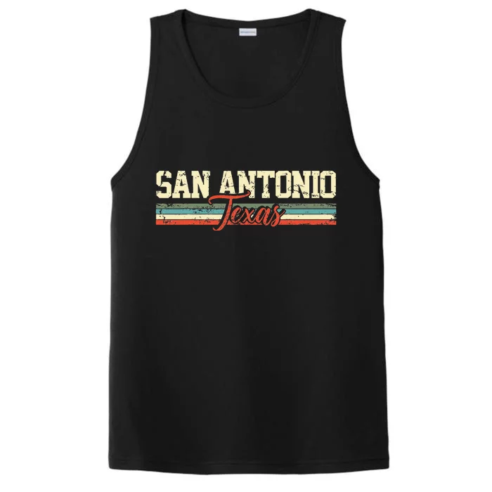 San Antonio Texas Vintage Gift Performance Tank