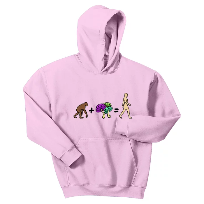 Stoned Ape Theory Psychedelic Magic Mushroom Monkey Kids Hoodie