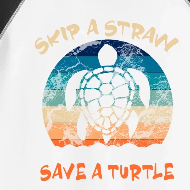 Save A Turtle Skip A Straw Turtles Tee Gift Toddler Fine Jersey T-Shirt