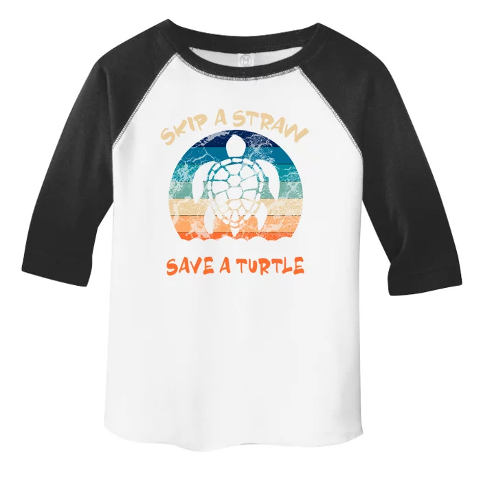 Save A Turtle Skip A Straw Turtles Tee Gift Toddler Fine Jersey T-Shirt