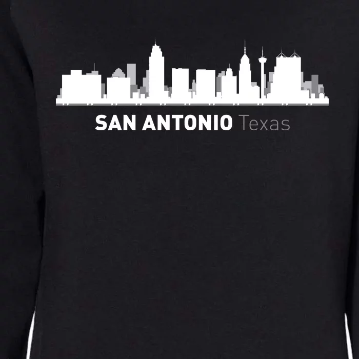 San Antonio Texas Skyline Womens California Wash Sweatshirt