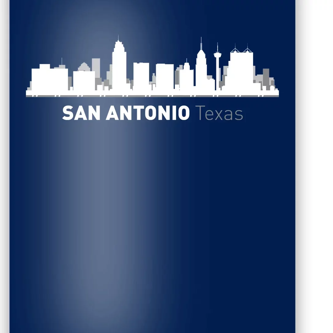 San Antonio Texas Skyline Poster