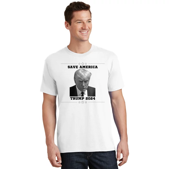 Save America Trump Mug Shot T-Shirt