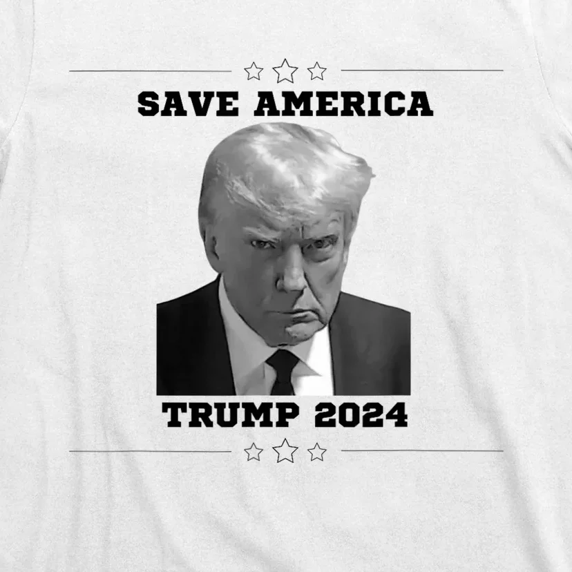 Save America Trump Mug Shot T-Shirt