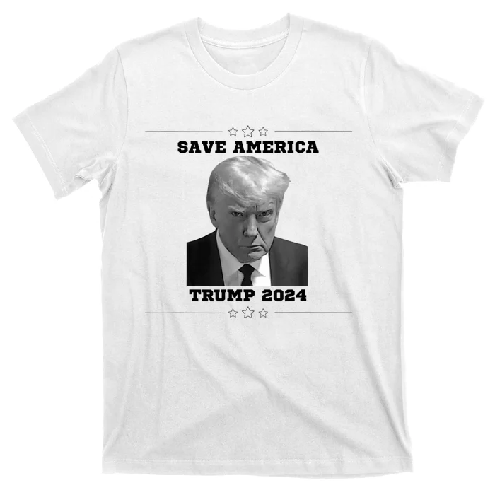 Save America Trump Mug Shot T-Shirt