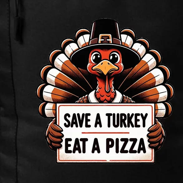 Save A Turkey Eat A Pizza Pilgrim Turkey Daily Commute Backpack