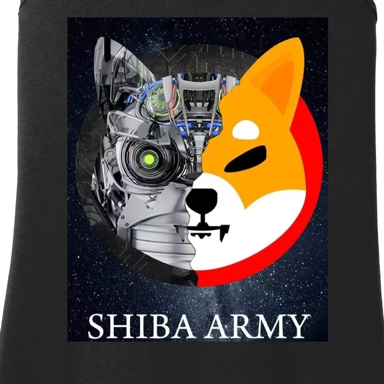 Shiba Army Terminator Dog Crypto Currency Meme Ladies Essential Tank