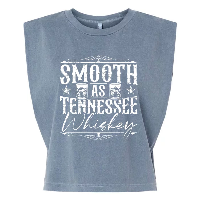 Smooth As Tennessee Whiskey Distressed Bourbon Garment-Dyed Women's Muscle Tee