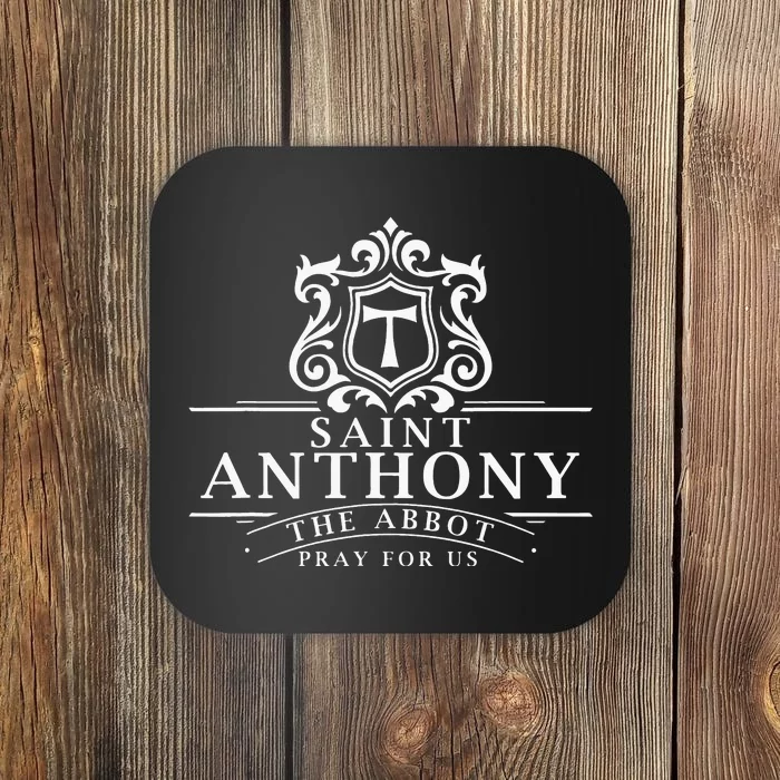 St Anthony The Abbot Great Monk Catholic Saints Skin Coaster