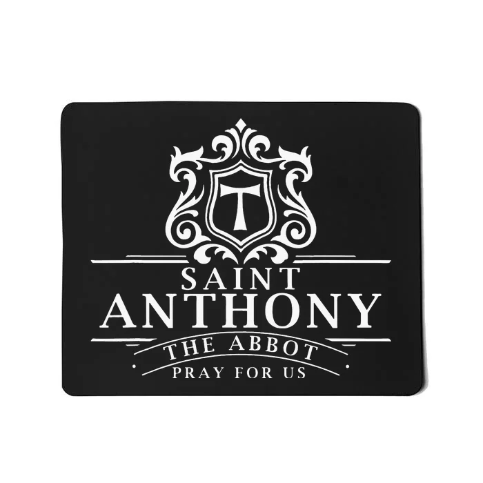 St Anthony The Abbot Great Monk Catholic Saints Skin Mousepad