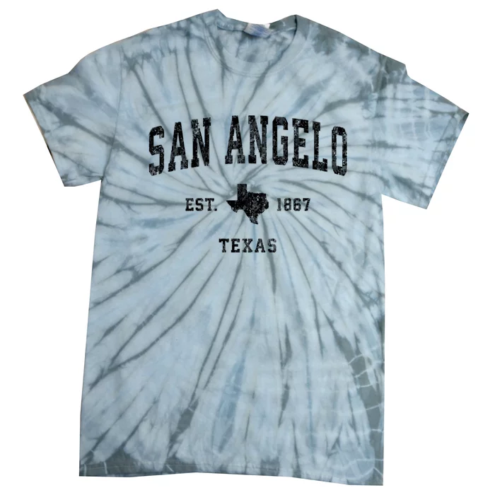 San Angelo Texas Tx Vintage Athletic Sports Tie-Dye T-Shirt