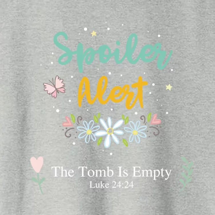 Spoiler Alert The Tomb Is Empty Luke 24:24 Gift Women's Crop Top Tee