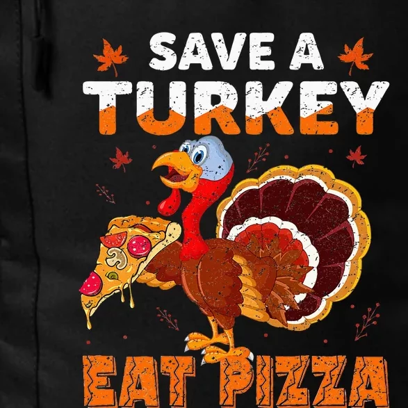 Save a turkey eat a pizza retro Thanksgiving costume Daily Commute Backpack