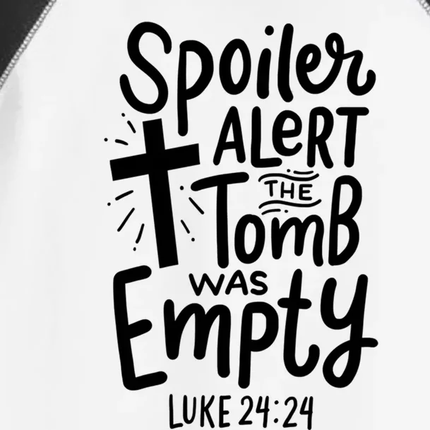 Spoiler Alert Tomb Was Empty Easter Funny Christian Gift Cool Gift Toddler Fine Jersey T-Shirt