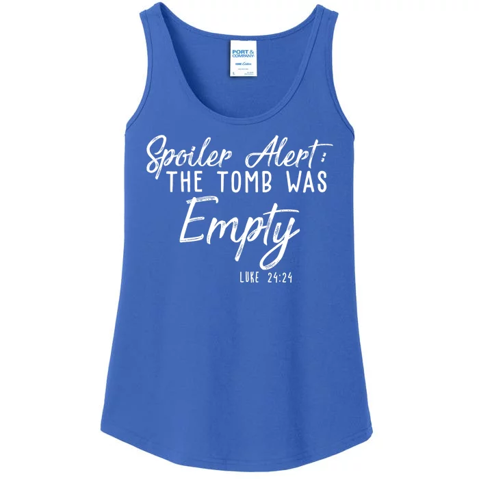 Spoiler Alert The Tomb Was Empty Christianity Ladies Essential Tank