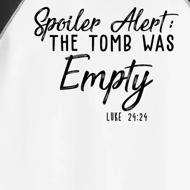 Spoiler Alert The Tomb Was Empty Christianity Toddler Fine Jersey T-Shirt