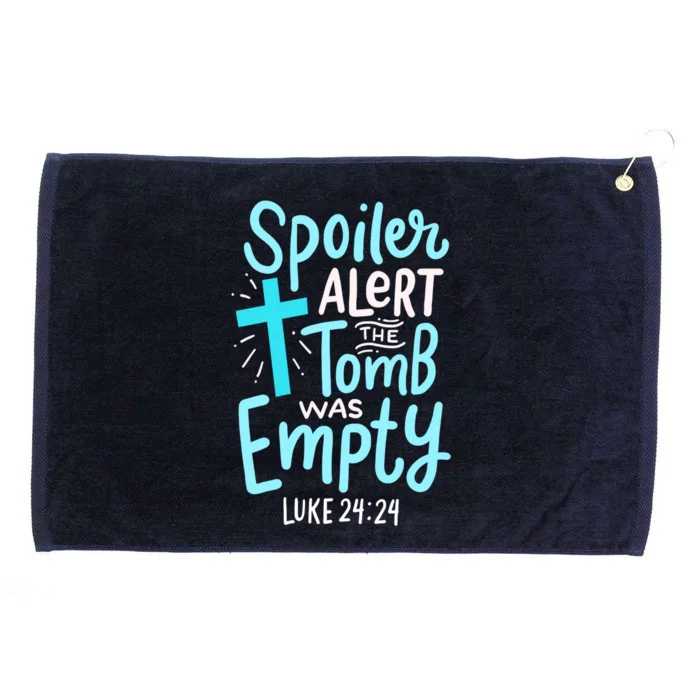 Spoiler Alert Tomb Was Empty Easter Religious Christian Gift Grommeted Golf Towel