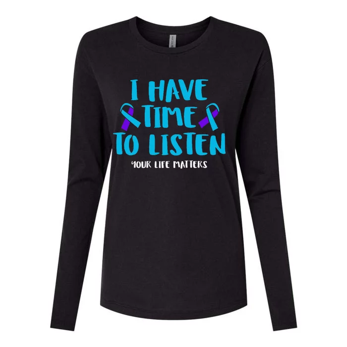 Suicide Awareness Tal Health Awareness Womens Cotton Relaxed Long Sleeve T-Shirt