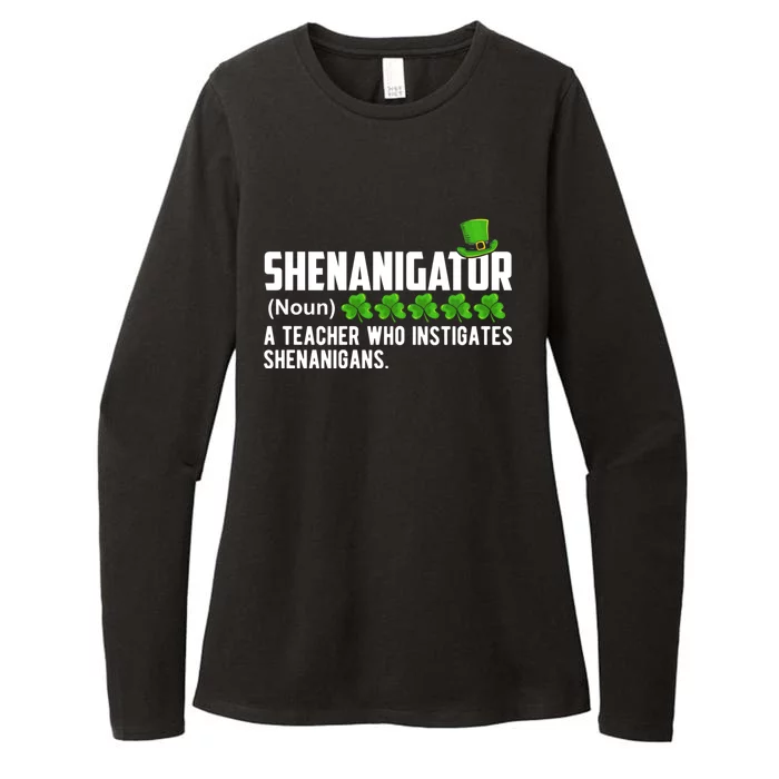 Shenanigator A Teacher Who Instigates Shenanigans Gift Womens CVC Long Sleeve Shirt