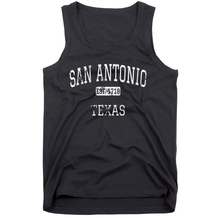 San Antonio Texas TX Vintage Tank Top