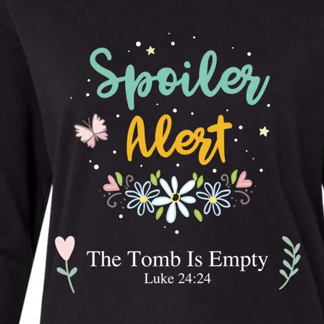 Spoiler Alert The Tomb Is Empty Luke 24:24 Great Gift Womens Cotton Relaxed Long Sleeve T-Shirt