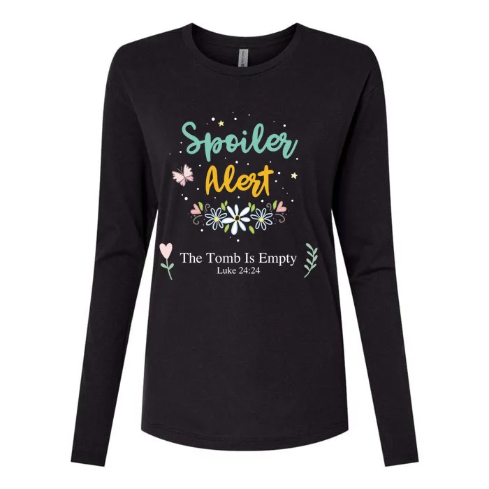 Spoiler Alert The Tomb Is Empty Luke 24:24 Great Gift Womens Cotton Relaxed Long Sleeve T-Shirt