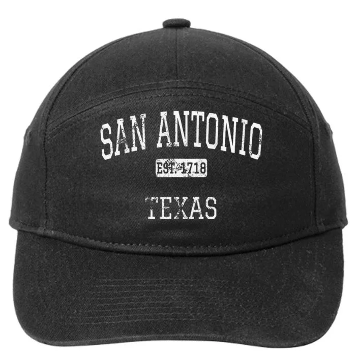 San Antonio Texas TX Vintage 7-Panel Snapback Hat