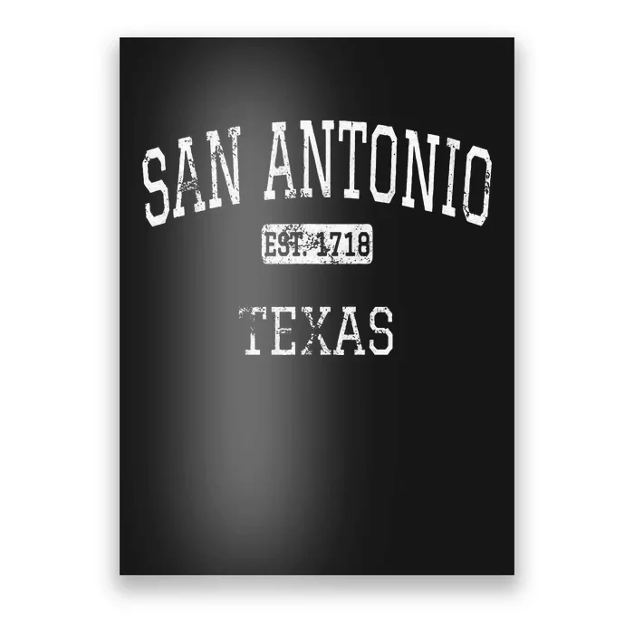 San Antonio Texas TX Vintage Poster