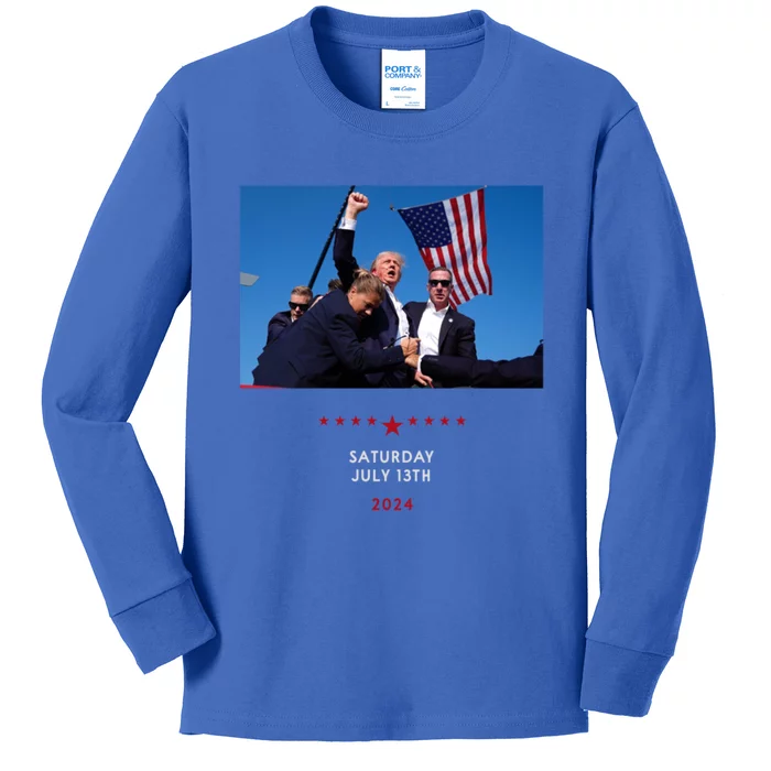 Shooting At Trump Rally In Pennsylvania Gift Kids Long Sleeve Shirt