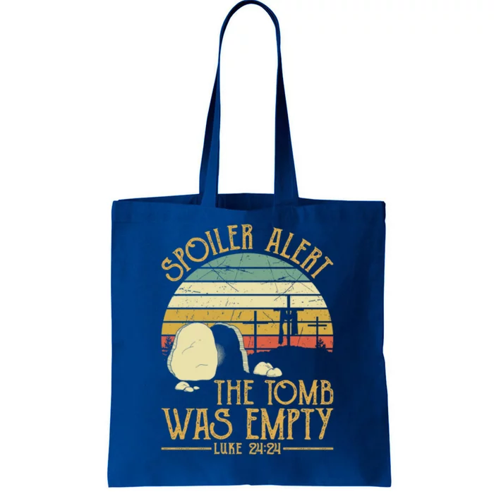 Spoiler Alert Tomb Was Empty Gift Easter Gift Christian Gift Tote Bag