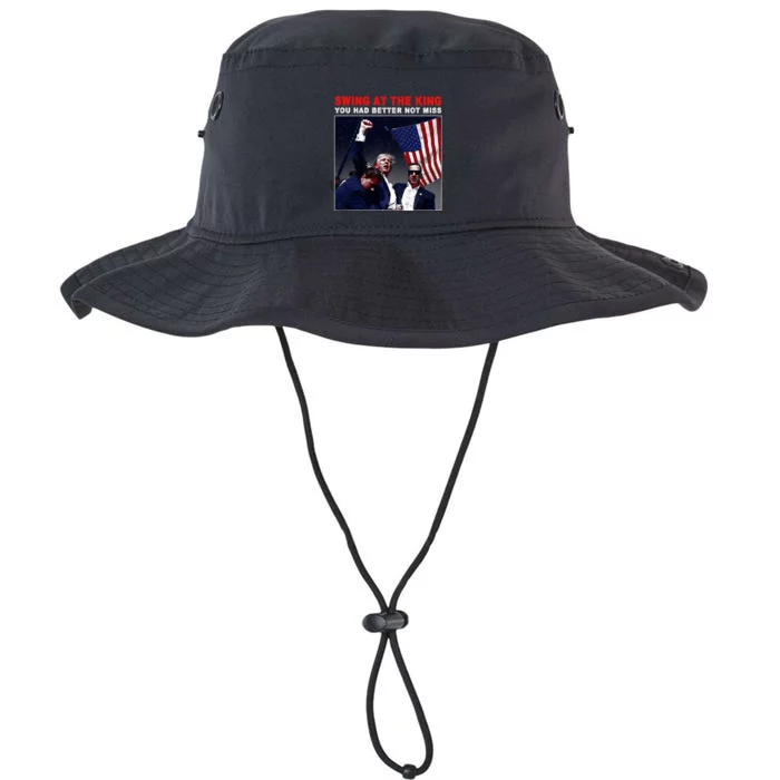 Swing At The King President Trump 2024 Usa Flag Legacy Cool Fit Booney Bucket Hat