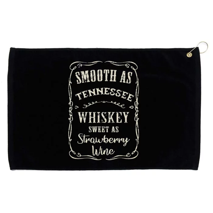 Smooth As Tennessee Whiskey Funny Humour Vacation Grommeted Golf Towel