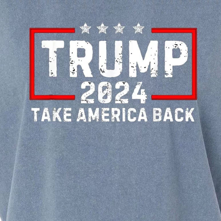 Save America Trump 2024 3 Garment-Dyed Women's Muscle Tee