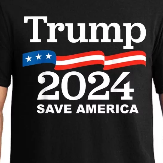 Save America Trump 2024 Pajama Set