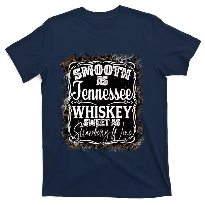 Smooth As Tennessee Whiskey Label T-Shirt